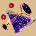 Amethyst Jade Roller Spa Gifts to Promote Relaxation and Stress Relief. (1Pcs, Purple Roller)