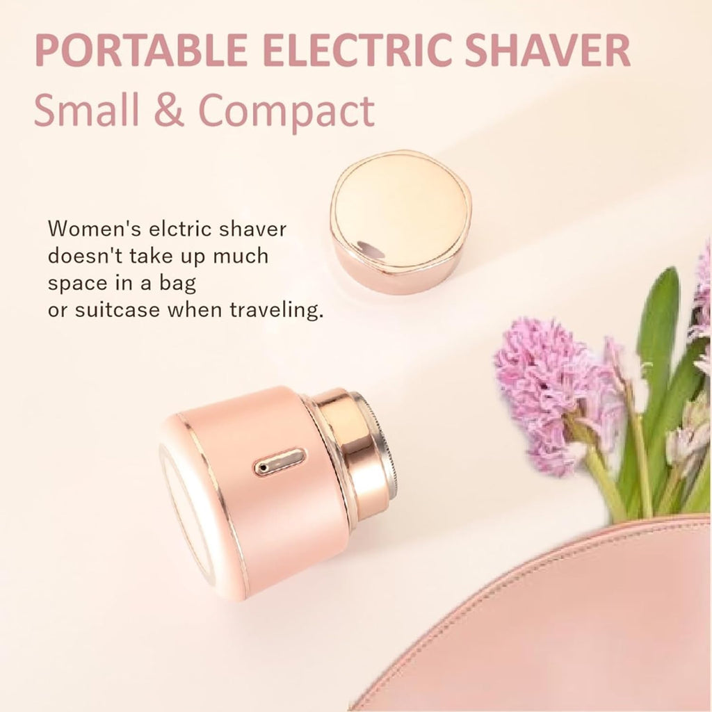 Painless Facial Hair Remover, Rechargeable Device for Women'S Face, Legs, Lips - Safe and Pink