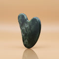 Gua Sha, Premium Gua Sha Facial Tools, Guasha Tool for Face Upgraded, Guasha Natural Jade Stone (Dark Green)