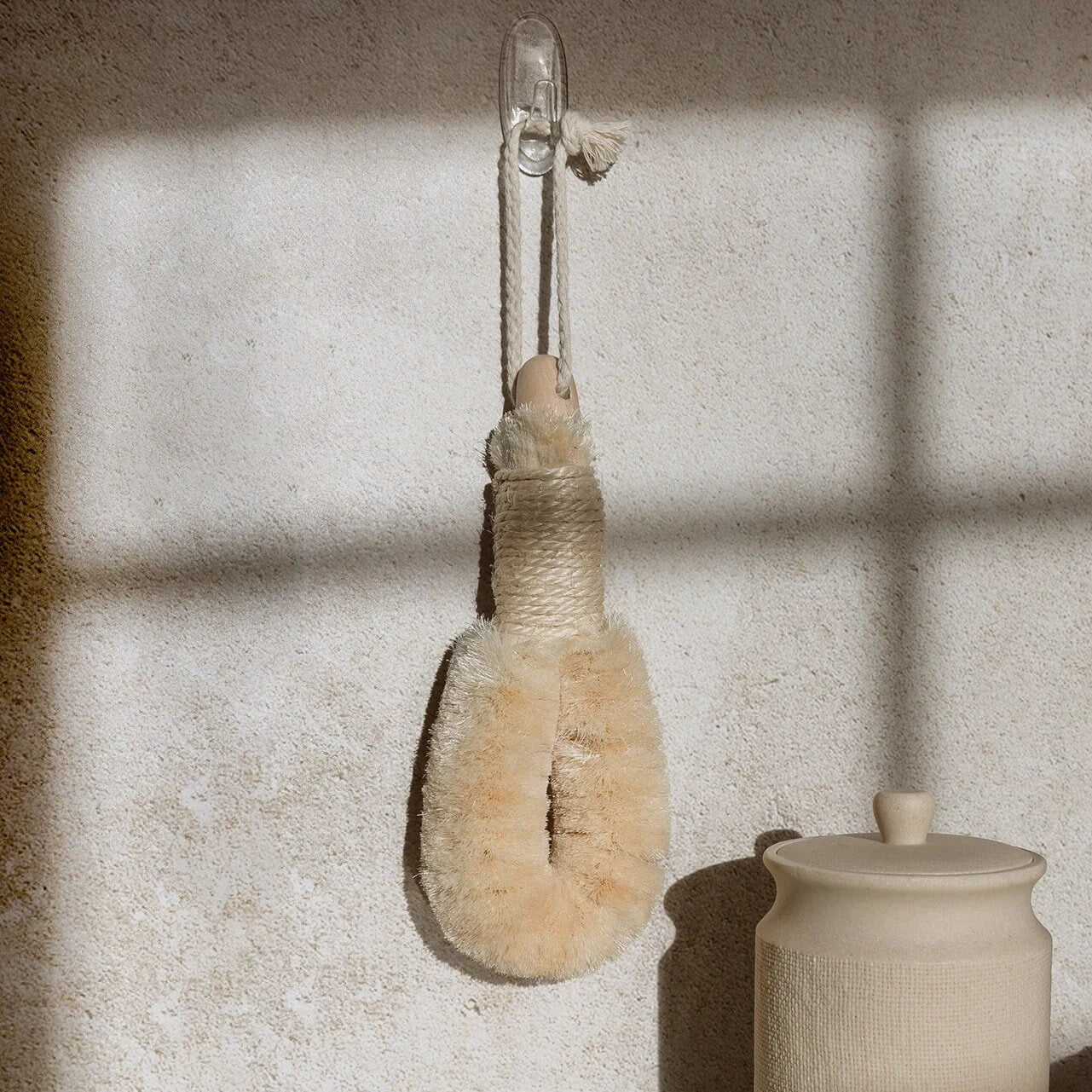 Vegan Dry Brush with Handle | Eco-Friendly, Sisal Body Brush