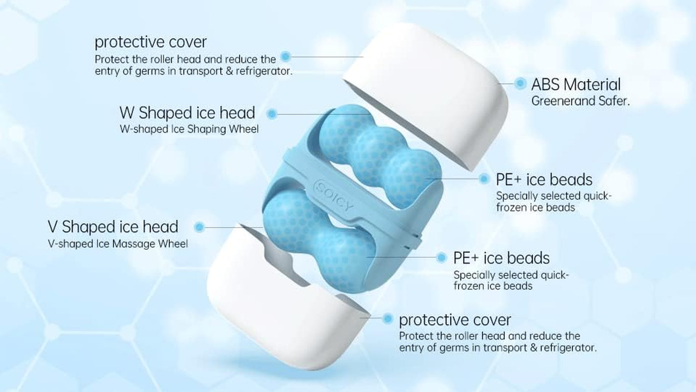 Ice Roller Face Massagers Cold Massage for Body Eyes Face Skin Care Tools,Cooling Roller Massager