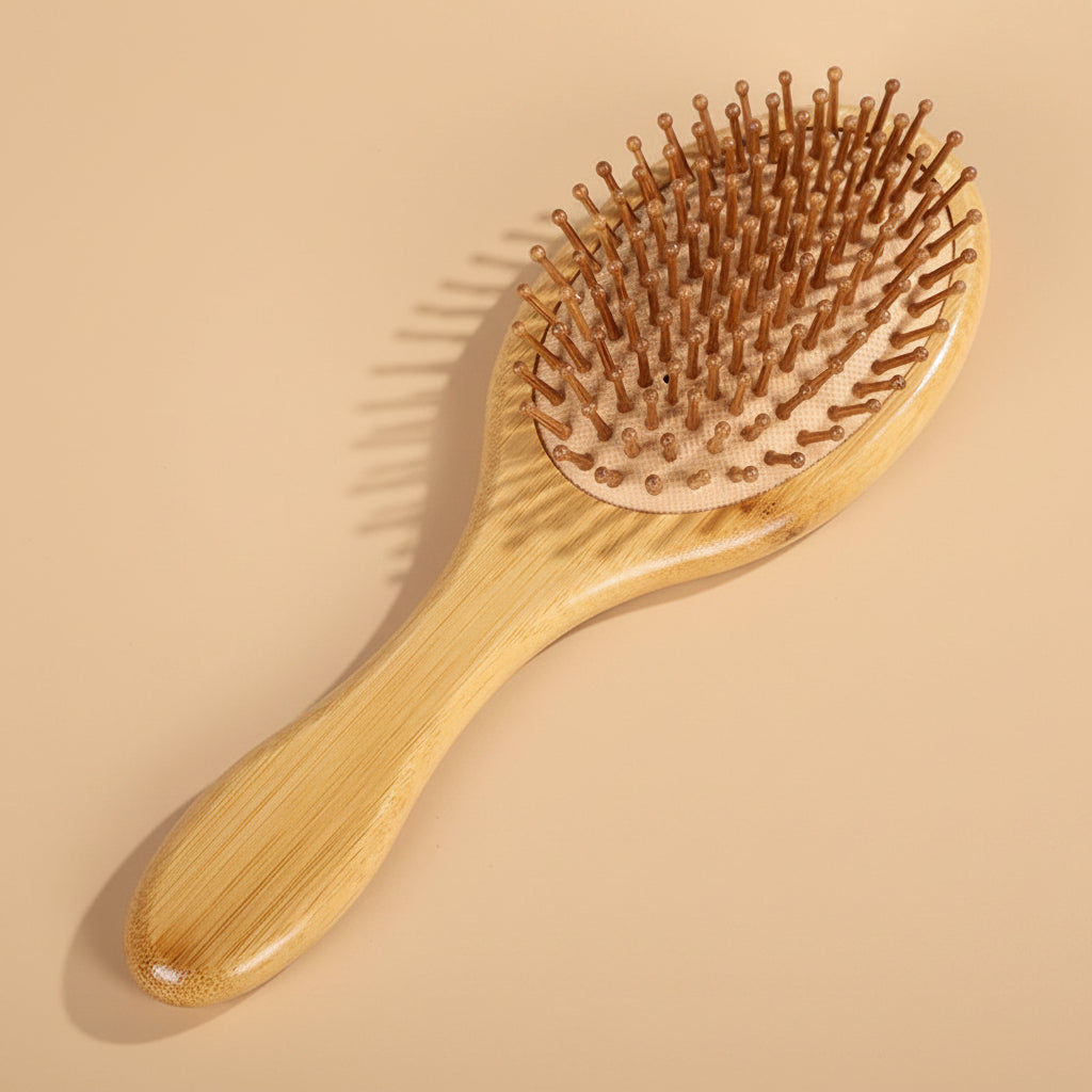 1PC Hair Brush, Natural Bamboo Paddle Detangling Hairbrush, Massage Scalp Thick/Thin/Curly/Dry Hair for Women & Men (Copy)