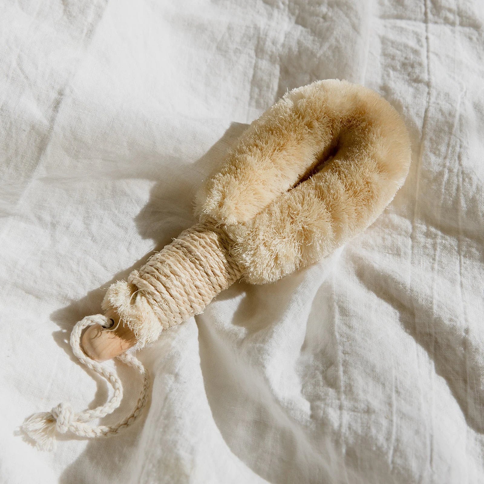 Vegan Dry Brush with Handle | Eco-Friendly, Sisal Body Brush
